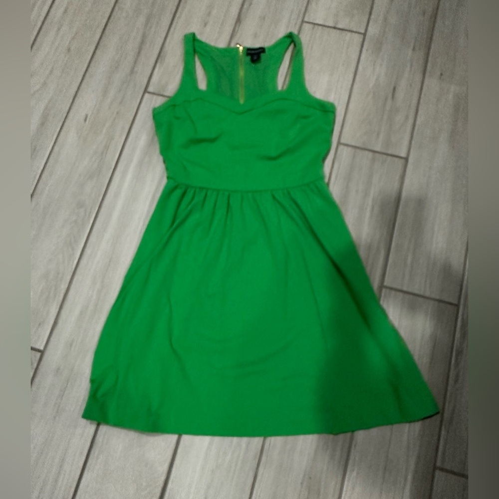 Cynthia Rowley Green Sleeveless Halter Style Mini Dress